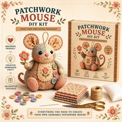 Enchanting Vintage Plush Mouse — Handcrafted Quiet Joy