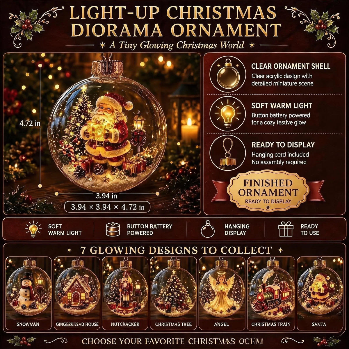 LumiFrost — Glowing Christmas Story Ornament | 1+1 FREE