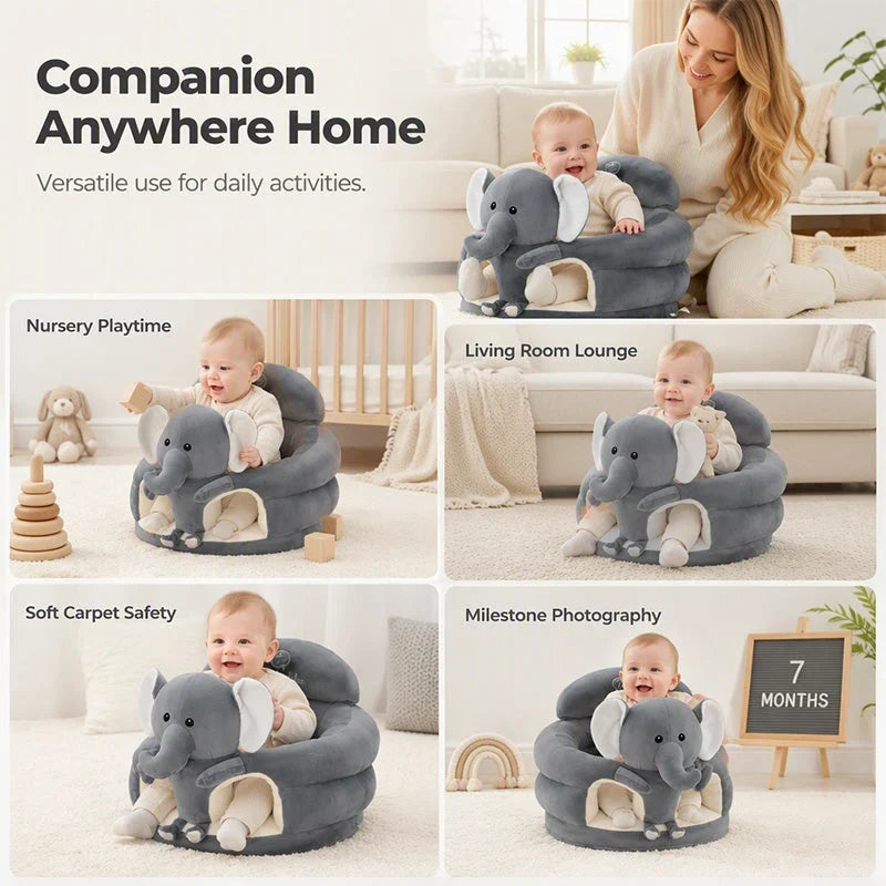 SnuggleNest — Plush Baby Sitting Seat | 50% OFF