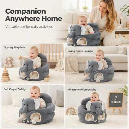 SnuggleNest — Plush Baby Sitting Seat | 50% OFF