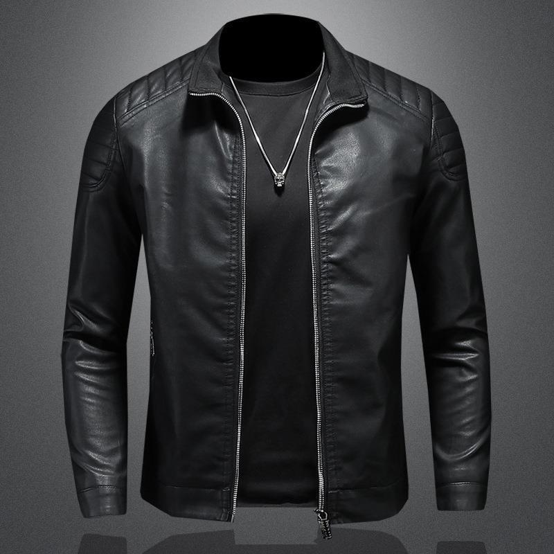 Carter — Lightweight Leather Jacket Men | 50% OFF