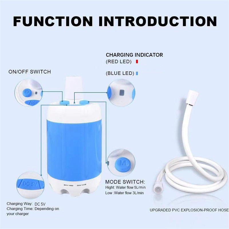 AquaFlow — Portable Outdoor Shower | 50% OFF