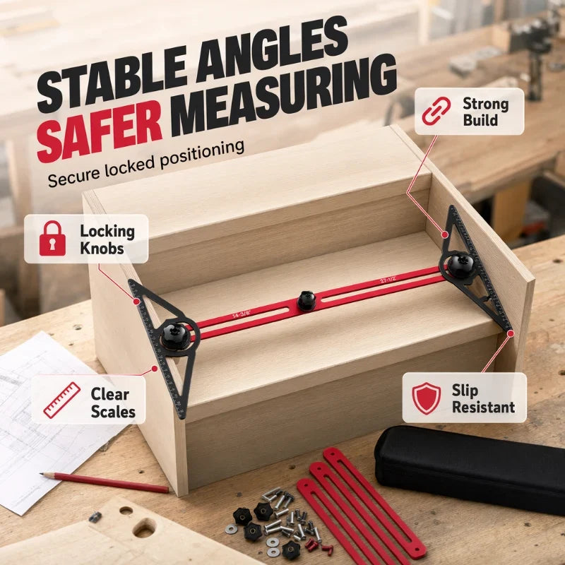 PrecisionEdge — 39-Piece Measuring & Marking Set | 50% OFF