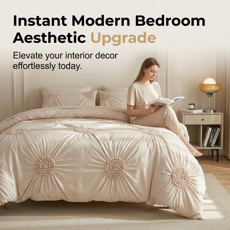 HavenMist Duvet Cover Set — Sleep in Wrapped Serenity