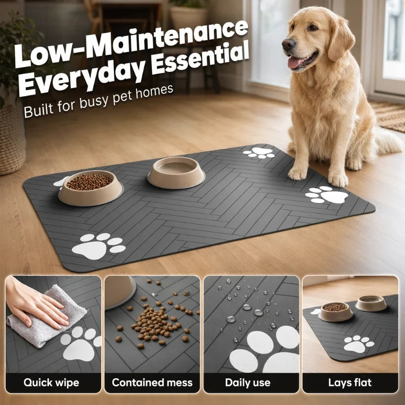 SlipGuard Pet Mat — Mess-Free Mealtime Bliss