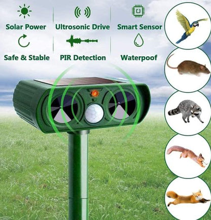 K9 Shield — Solar Ultrasonic Animal Repeller | 50% OFF
