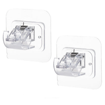 Drill-Free Curtain Brackets – Damage-Free, Rock-Solid Hold