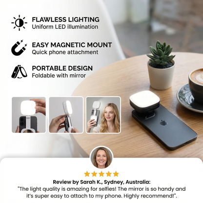 LumaCharm — Selfie Glow Light | 50% OFF
