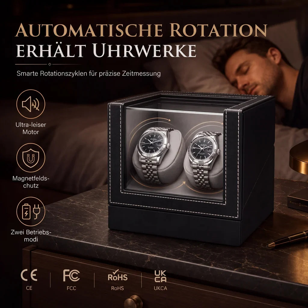 LuxLume Watch Winder — Keeps Time Perfectly