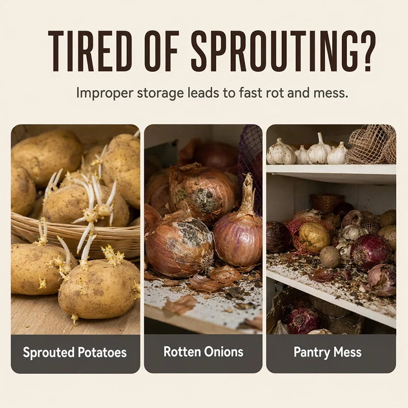 FreshNest Potato Bag — Keep Potatoes Perfect