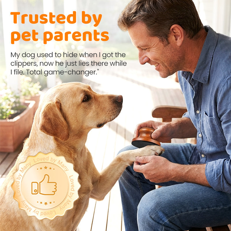 SereniPaw Wooden Nail File — Soothes Pets, Stress-Free Claw Care