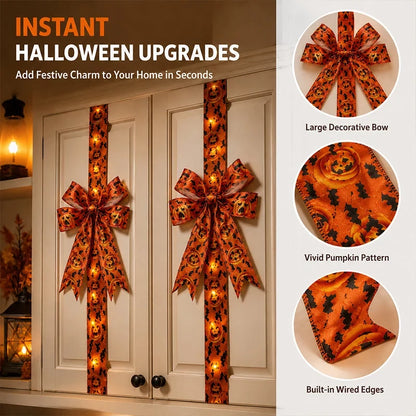 LuminaHaunt — LED Halloween Bow Decoration | 1+1 FREE