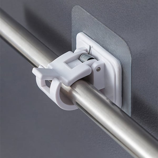 Drill-Free Curtain Brackets – Damage-Free, Rock-Solid Hold