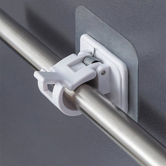 Drill-Free Curtain Brackets – Damage-Free, Rock-Solid Hold
