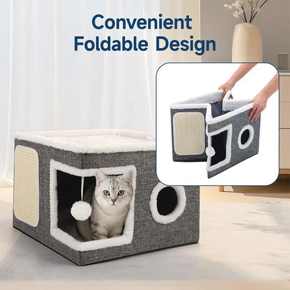 CozyNest Cat Hideaway — Ultimate Calm, Playful Comfort