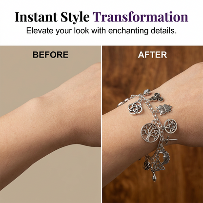SoulSage Charm Bracelet – Unleash Confidence, Calm, Strength
