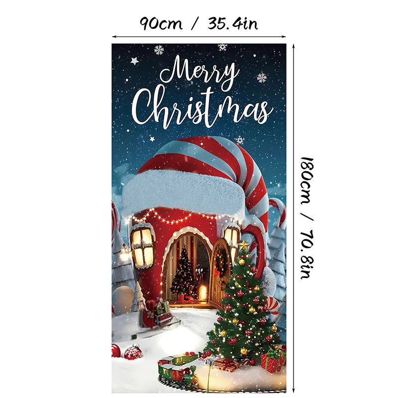 Holiday Door Cover — Instant Festive Joy