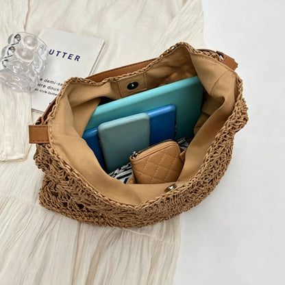 Artisan-Handcrafted Woven Tote — Effortless Style Confidence