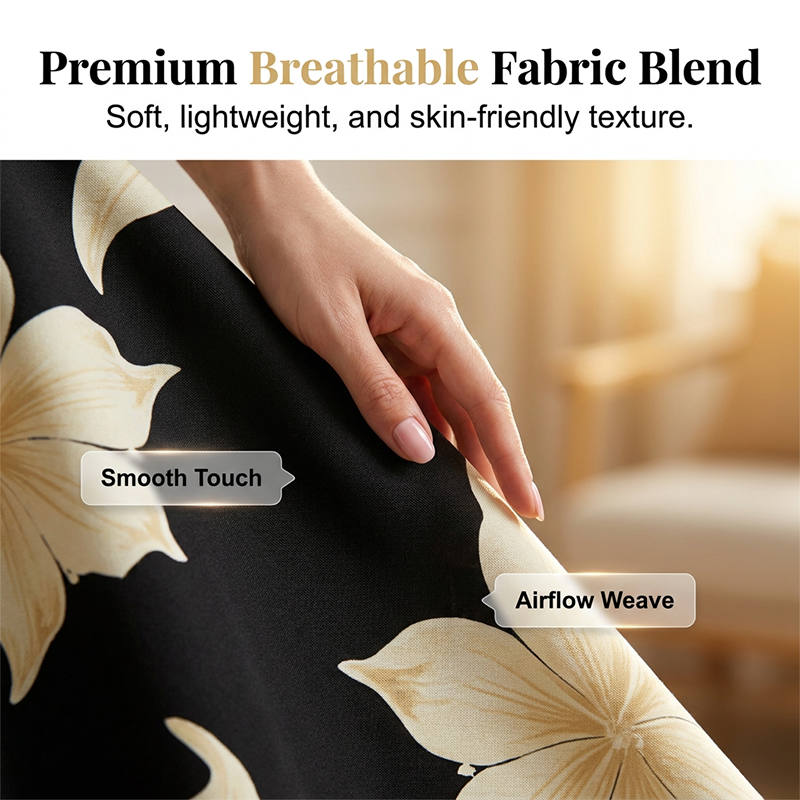 Sophia — Women's Breathable Floral Curve-Enhancing Dress