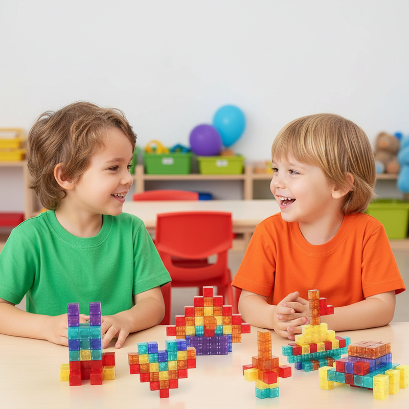 Magnetic Building Block Set – Ignite Creativity Daily