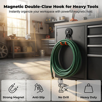 TitanGrip Magnetic Double-Claw Hook — Instant Clutter Control