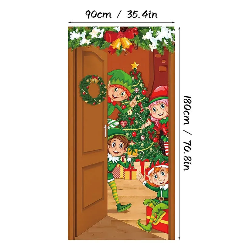 Holiday Door Cover — Instant Festive Joy