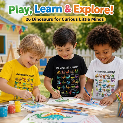 Dinosaur Alphabet Tee — Comfortable Learning Fun