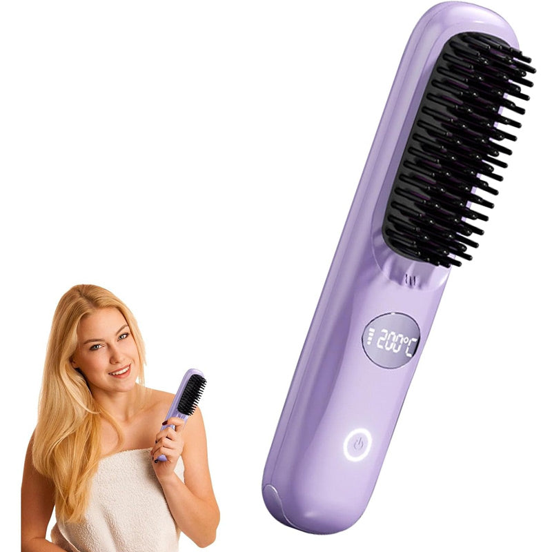 VibeBrush Wireless Straightener — Effortless Shine Anywhere