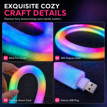 Light strip of marten fur — Wrap Your World Warmth