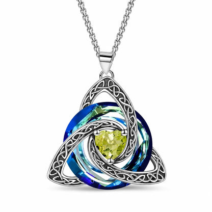 LunaKnot — Celtic Birthstone Pendant Necklace | 50% OFF