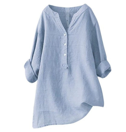 Heidi – Women's Casual Dress with V-Neck and Adjustable Sleeves