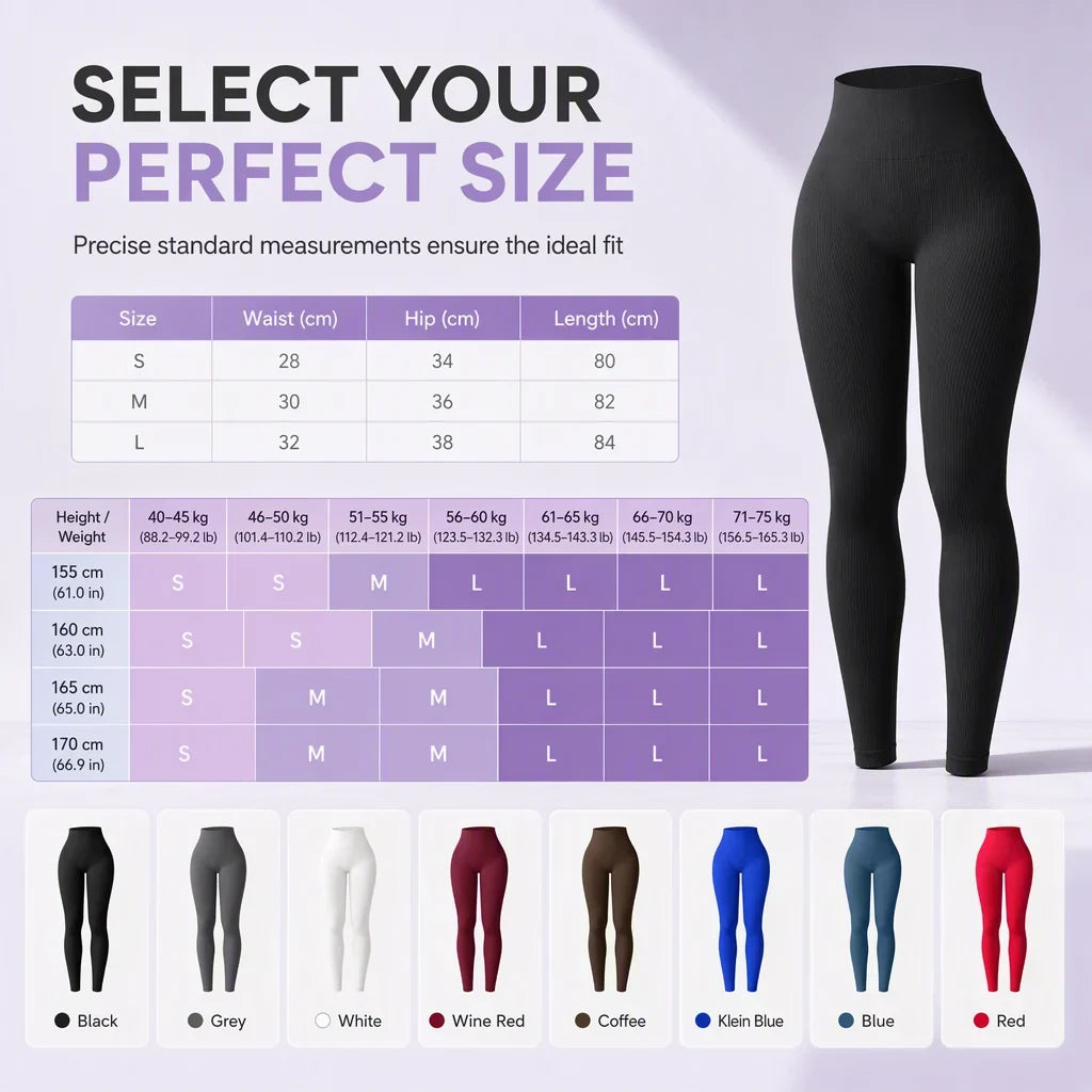 Lina — Seamless Yoga Leggings with High-Waist Support