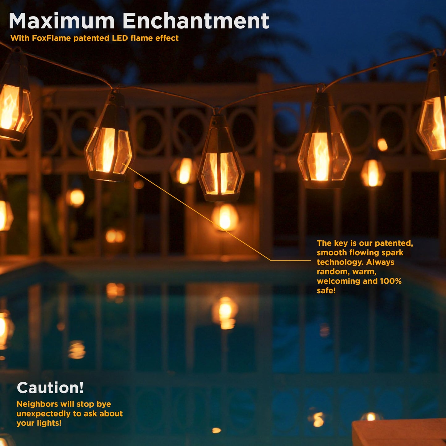 FlameGlow Solar Lamps — Ignite Cozy Outdoor Magic