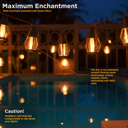 FlameGlow Solar Lamps — Ignite Cozy Outdoor Magic