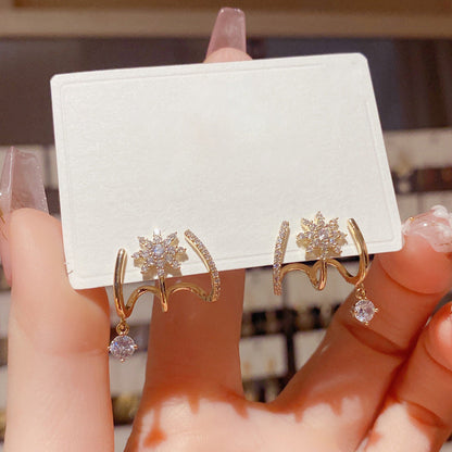 Aurora — Multi-Row Sparkle Earrings Set | 30% OFF