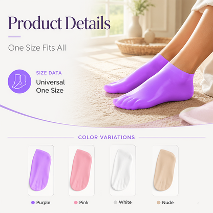 Hydrating Silicone Socks — Silk-Soft Feet Instantly