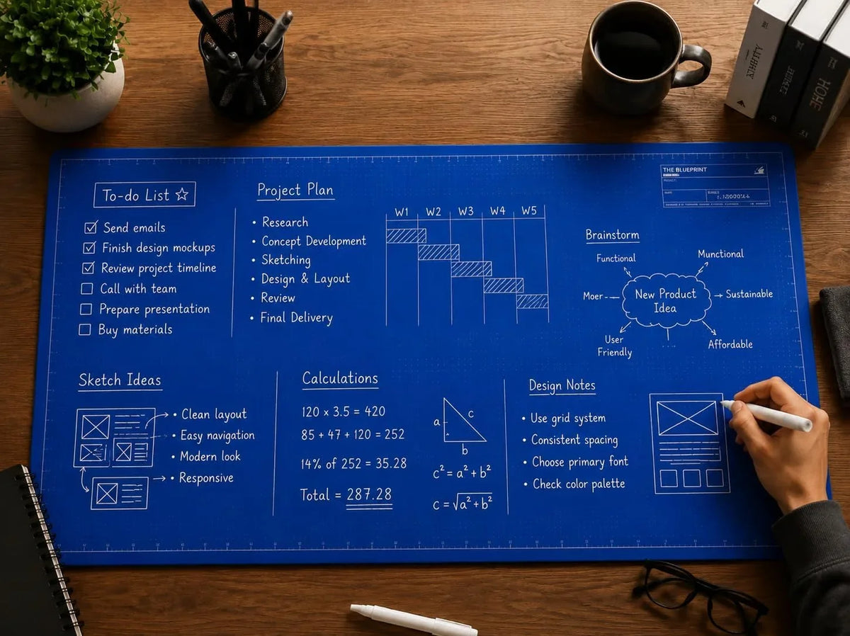 FlowWrite DeskMat — Ignite Ideas, Clear Chaos