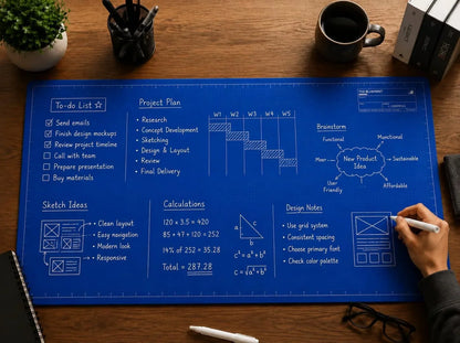 FlowWrite DeskMat — Ignite Ideas, Clear Chaos