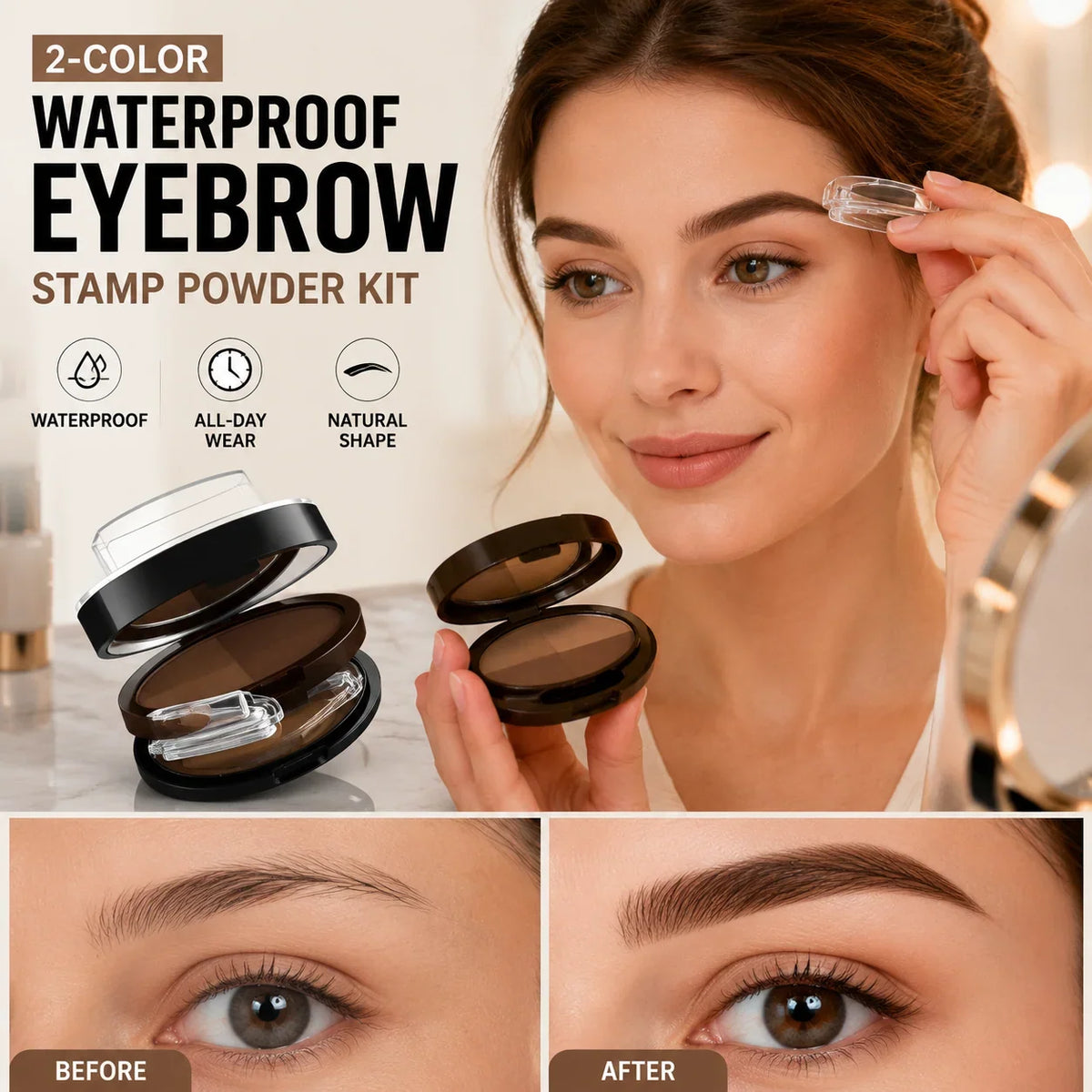 DualShade Eyebrow Powder — Flawless Brows, Effortless Confidence