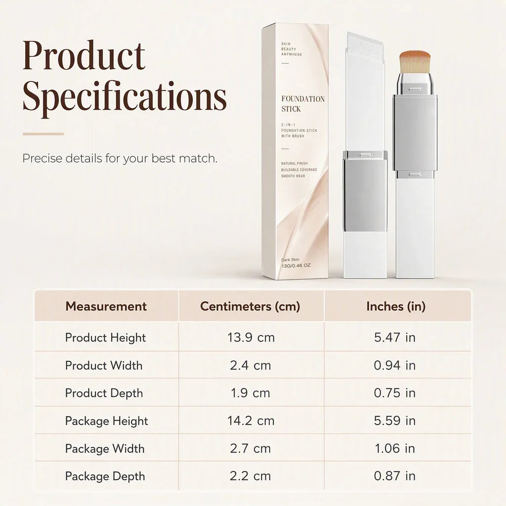 Velvety Matte Foundation Stick — Flawless, Confident, Radiant