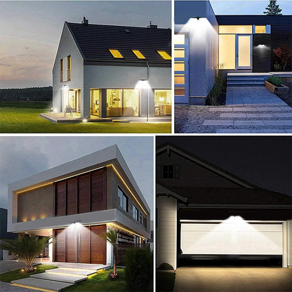 Solar-Powered LED Motion Sensor Lamp — Bright Security Light