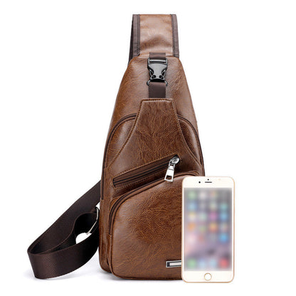 VeroCrest Leather Chest Bag — Master Your Day Effortlessly