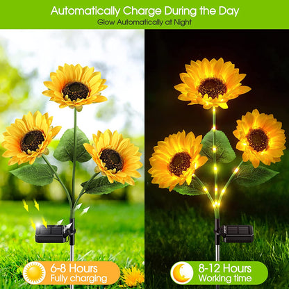 SunGlow — Solar Sunflower Lights | 50% OFF