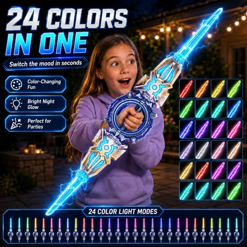 XyraBlaze Rechargeable Double-Blade Sword — Ignite Wild Imagination