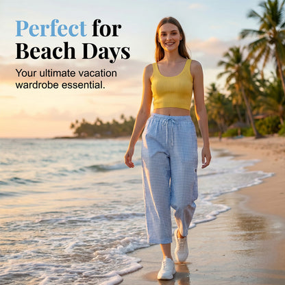 Lena — Lightweight Summer Pants with Wide Leg Design