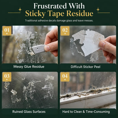CrystalMist Holiday Window Clings — Instant Festive Glow