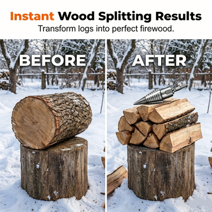 TimberRend Drill — Splits Logs Instantly