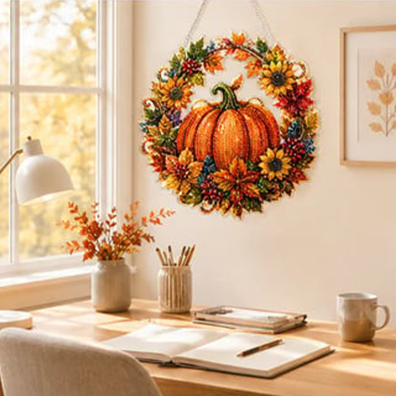 Autumn Radiance Wreath — Cozy Glow Every Day
