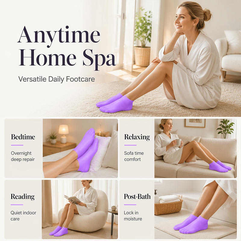 Hydrating Silicone Socks — Silk-Soft Feet Instantly
