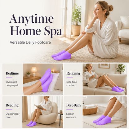 Hydrating Silicone Socks — Silk-Soft Feet Instantly